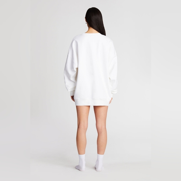 NWT The Bar Wifey Varsity Sweatshirt. White. Size Large. - Picture 5 of 7